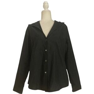 Peter O. Mahler Hooded Ultra Lightweight Rain Jacket  Black Made in Germany